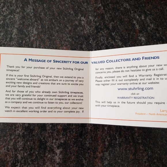 [NEW] Stuhrling Original - Swiss Quartz Watch - Gold Face - Box Set - Picture 7 of 11